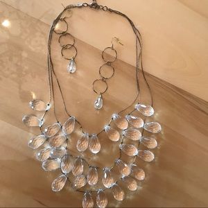 Necklace and earrings